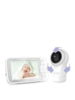 Hubble Nursery View Pro 5" Video Baby Monitor With Remote, Pan, Tilt & Zoom