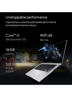 Asus VivoBook S 14 OLED K3402ZA-KM044W Laptop - 14in 2.8K, Intel Core I5, 16GB RAM, 512GB SSD -NARA Computer Shop V5PS5 SQ7 0000000005 GREY SLd3
