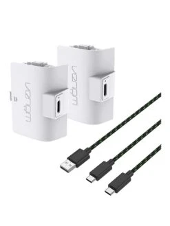 Xbox White Double Battery Pack -NARA Computer Shop V6PJM SQ2 0000000088 NO COLOR SLb