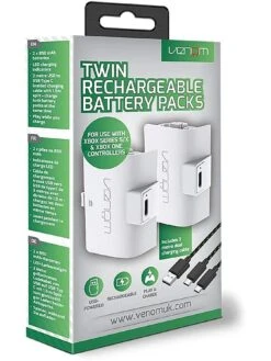 Xbox White Double Battery Pack -NARA Computer Shop V6PJM SQ5 0000000088 NO COLOR SLd1