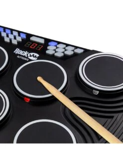 RockJam Tabletop 7 Pad Electronic MIDI Bluetooth Drum Kit -NARA Computer Shop V7E9V SQ3 0000000004 BLACK SLd1
