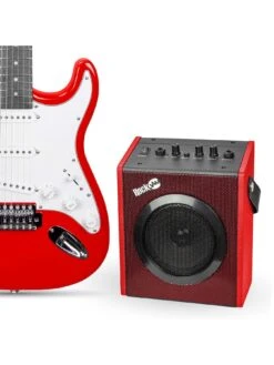 RockJam Full Size Electric Guitar Super Kit RJEG06 Red 10 RockJam Full Size Electric Guitar Super Kit RJEG06 Red -NARA Computer Shop V7EA5 SQ3 0000000017 RED SLd1