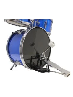 RockJam 3 Piece Junior Drum Kit With Cymbal, Pedal, Stool And Sticks - Metallic Blue -NARA Computer Shop V7EAB SQ4 0000000020 BLUE SLd2