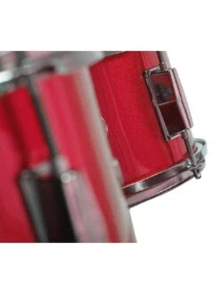 RockJam 3 Piece Junior Drum Kit With Cymbal, Pedal, Stool And Sticks - Metallic Red -NARA Computer Shop V7EAD SQ3 0000000017 RED SLd1