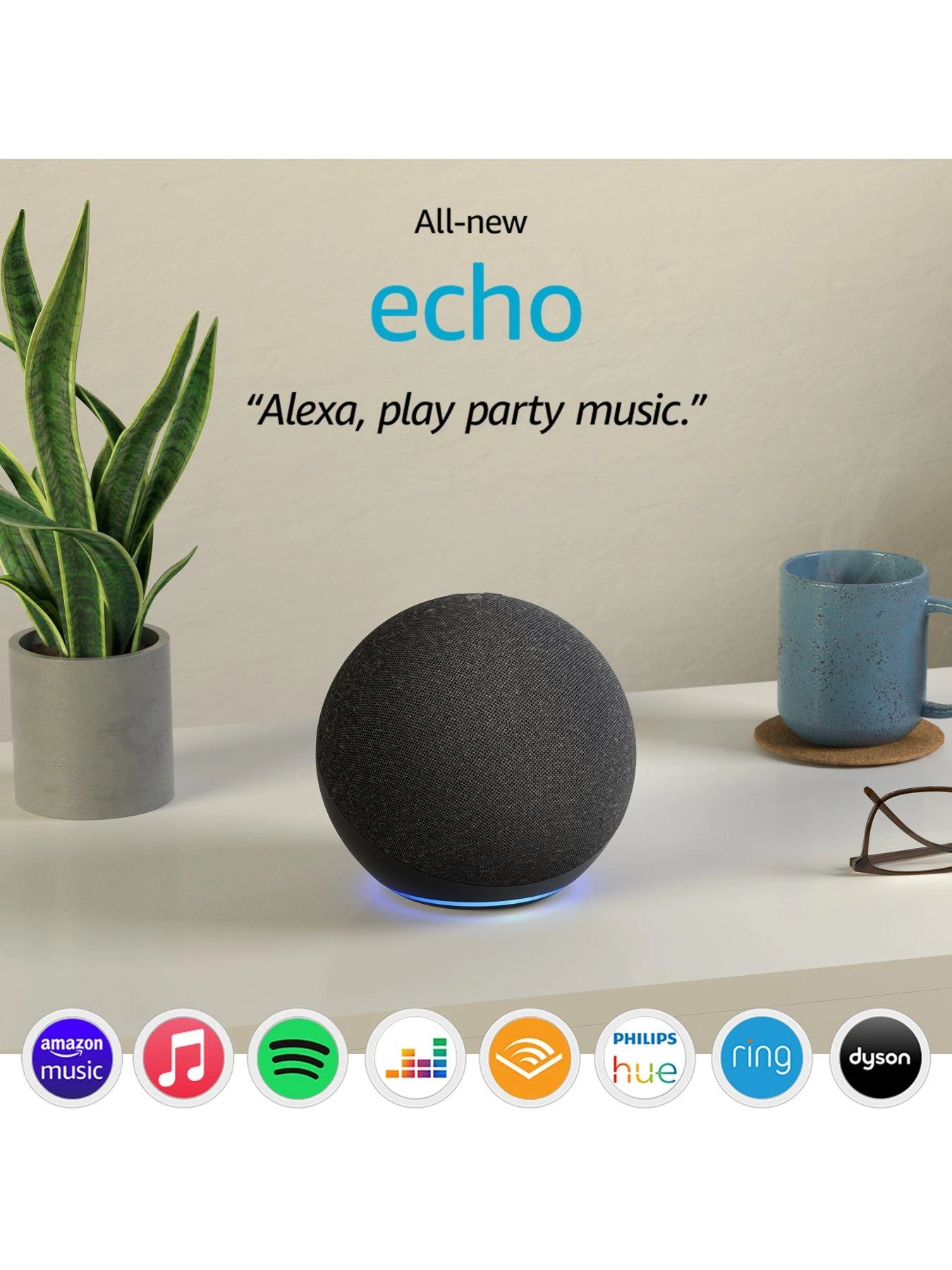 Amazon Echo (4th Gen) With Premium Sound, Smart Home Hub, Privacy Controls And Alexa 4 Amazon Echo (4th Gen) With Premium Sound, Smart Home Hub, Privacy Controls And Alexa - Image 2