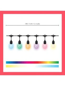 WiZ Smart LED White And Colour Outdoor Festoon Lights -NARA Computer Shop V849R SQ4 0000000099 N A SLd2
