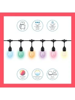 WiZ Smart LED White And Colour Outdoor Festoon Lights -NARA Computer Shop V849R SQ5 0000000099 N A SLd3