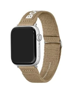 BOSS Gents BOSS #TIDE Camel Ocean-Bound Velcro Apple Watch Strap -NARA Computer Shop V8AYD SQ2 0000000143 BROWN SLa