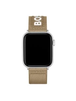 BOSS Gents BOSS #TIDE Camel Ocean-Bound Velcro Apple Watch Strap -NARA Computer Shop V8AYD SQ3 0000000143 BROWN MDd