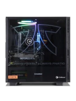 Chillblast Fnatic 535 Gaming Desktop PC - RTX 3050, Core i5, 16GB RAM, 1TB SSD -NARA Computer Shop V8BHS SQ2 0000000004 BLACK SLb