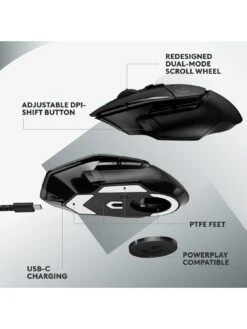 LogitechG G502 X LIGHTSPEED Wireless Gaming Mouse, HERO 25K Gaming Sensor, For PC/Mac- Black -NARA Computer Shop V8BL8 SQ5 0000000088 NO COLOR SLd1