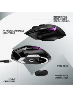 LogitechG G502 X PLUS LIGHTSPEED Wireless RGB Gaming Mouse, HERO 25K Gaming Sensor, For PC/Mac - Black -NARA Computer Shop V8BL9 SQ7 0000000088 NO COLOR SLd3