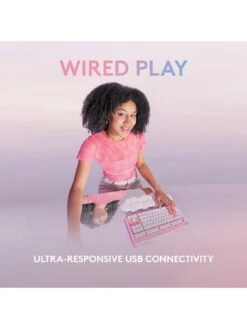 LogitechG G713 Wired Mechanical Gaming Keyboard, Linear Switches (GX Brown) And Keyboard Palm Rest, PC/Mac, White Mist -NARA Computer Shop V8BLE SQ4 0000000088 NO COLOR SLd