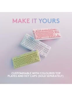 LogitechG G715 Wireless Mechanical Gaming Keyboard, Tactile Switches (GX Brown) And Keyboard Palm Rest, For PC/Mac - White 16 LogitechG G715 Wireless Mechanical Gaming Keyboard, Tactile Switches (GX Brown) And Keyboard Palm Rest, For PC/Mac - White -NARA Computer Shop V8BLF SQ7 0000000088 NO COLOR SLd3