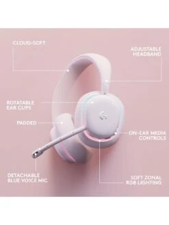 LogitechG G735 Wireless Gaming Headset, Compatible With PC, Mobile Devices - White -NARA Computer Shop V8BLG SQ7 0000000088 NO COLOR SLd3