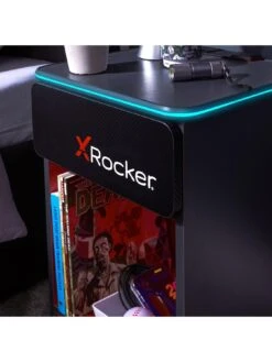 X Rocker Carbon-tek Side Table With Neo LED Lighting And Wireless Phone Charging -NARA Computer Shop V8F6Z SQ3 0000000005 GREY SLd