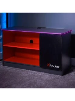 X Rocker Carbon-tek TV Media Unit With Neo Fibre LED Lights 11 X Rocker Carbon-tek TV Media Unit With Neo Fibre LED Lights -NARA Computer Shop V8F72 SQ6 0000000005 GREY SLd3