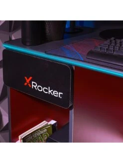 X Rocker Carbon-tek Gaming Desk With Wireless Charging And Neo Fibre Led Lighting -NARA Computer Shop V8F74 SQ3 0000000005 GREY SLd