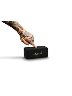 Marshall Emberton II Bluetooth Speaker - Black & Brass -NARA Computer Shop V8QZ4 SQ4 0000000004 BLACK SLd