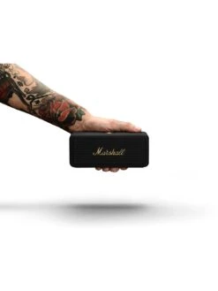 Marshall Emberton II Bluetooth Speaker - Black & Brass -NARA Computer Shop V8QZ4 SQ7 0000000004 BLACK SLd3