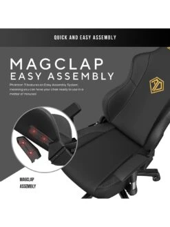 Andaseat Phantom 3 Premium Gaming Chair Black -NARA Computer Shop V8RMF SQ3 0000000088 NO COLOR SLd