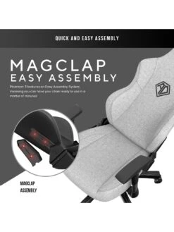 Andaseat Phantom 3 Premium Gaming Chair Grey -NARA Computer Shop V8RMH SQ3 0000000088 NO COLOR SLd