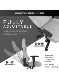 Andaseat Phantom 3 Premium Gaming Chair Grey -NARA Computer Shop V8RMH SQ4 0000000088 NO COLOR SLd1