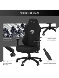 Andaseat Phantom 3 Premium Black Fabric -NARA Computer Shop V8RMI SQ6 0000000088 NO COLOR SLd3