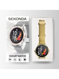Sekonda Flex Men's Smartwatch - Gold Tone Mesh -NARA Computer Shop V9I06 SQ4 0000000036 GOLD SLd