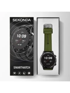 Sekonda Active Men's Silicone Strap Smartwatch - Green/Black -NARA Computer Shop V9I08 SQ4 0000000017 RED SLd