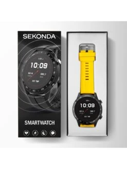 Sekonda Active Men's Silicone Strap Smartwatch - Yellow/Black -NARA Computer Shop V9I09 SQ4 0000000017 RED SLd