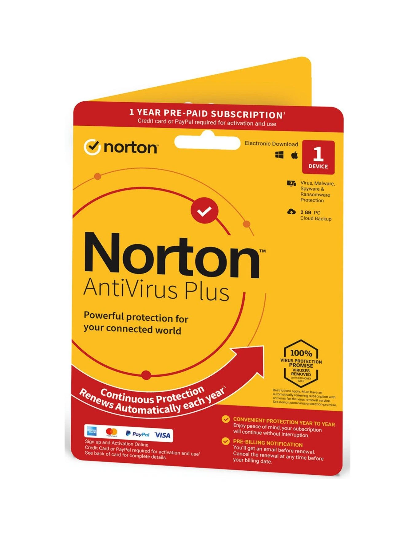 Norton Antivirus Plus 1 Device 1 Year Subscription With Automatic Renewal 3 Norton Antivirus Plus 1 Device 1 Year Subscription With Automatic Renewal