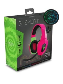 Stealth Gaming Headset For XBOX, PS4/PS5, Switch, PC - Neon Edition - Pink & Green -NARA Computer Shop V9WFV SQ3 0000000099 N A SLa