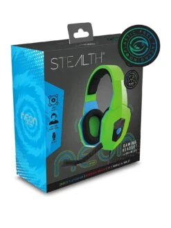 Stealth Gaming Headset For XBOX, PS4/PS5, Switch, PC - Neon Edition - Green & Blue -NARA Computer Shop V9WFW SQ3 0000000099 N A SLa