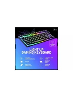 Stealth 4-in-1 Light Up Gaming Bundle - Keyboard, Mouse, Mouse Pad, C6-100 LED Gaming Headset -NARA Computer Shop V9WGE SQ5 0000000099 N A SLd1