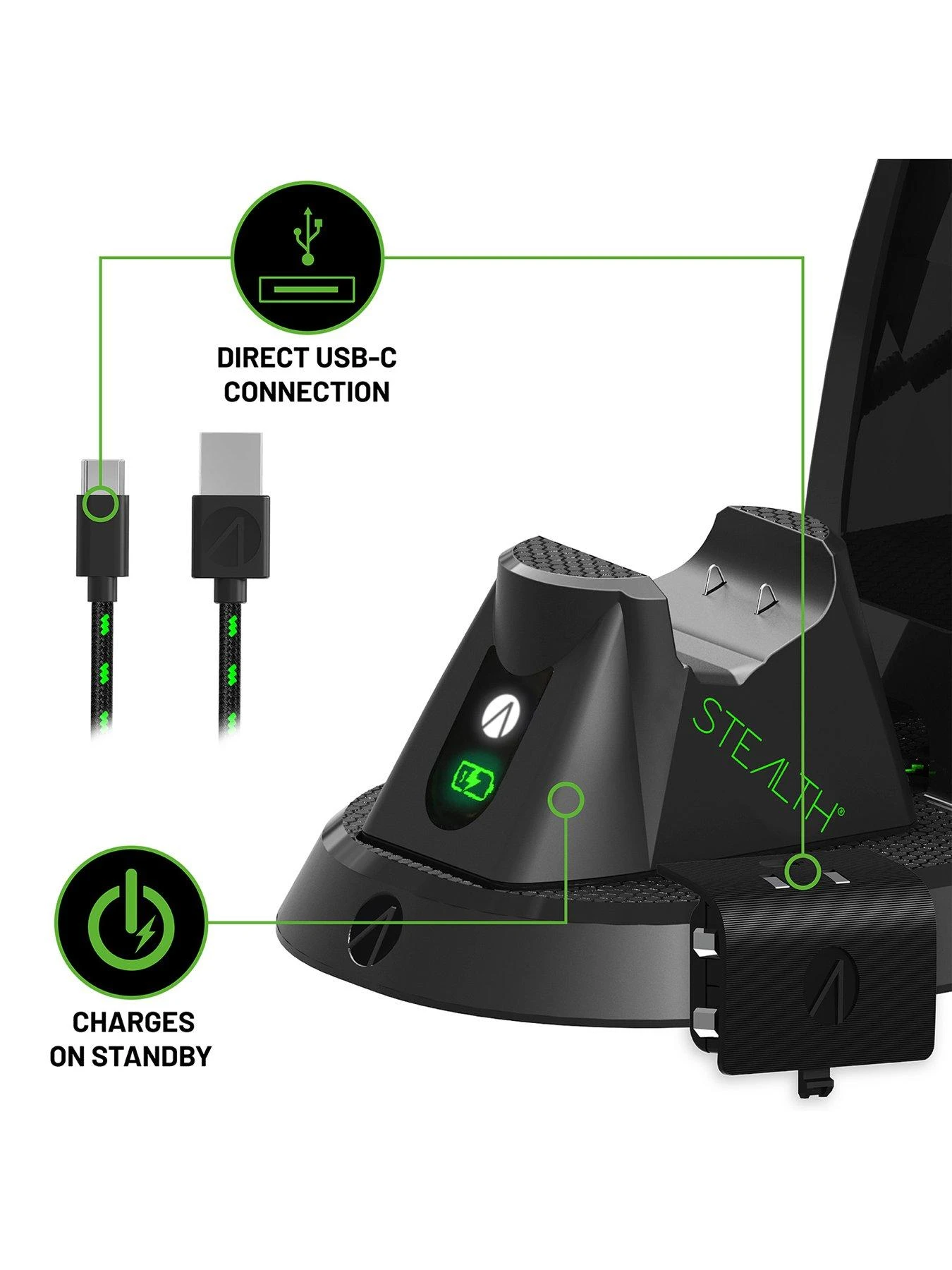 Stealth All-in-one Gaming Headset, Charging Dock & Headset Stand In One For Xbox Series S/X - Black 6 Stealth All-in-one Gaming Headset, Charging Dock & Headset Stand In One For Xbox Series S/X - Black - Image 4
