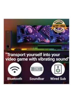 Majority Bowfell Plus Soundbar & Sub 100W -NARA Computer Shop VA3FJ SQ3 0000000004 BLACK SLa