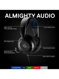 SteelSeries Arctis Nova 1P 7.1 Gaming Headset - Black -NARA Computer Shop VAPI4 SQ7 0000000088 NO COLOR SLd3