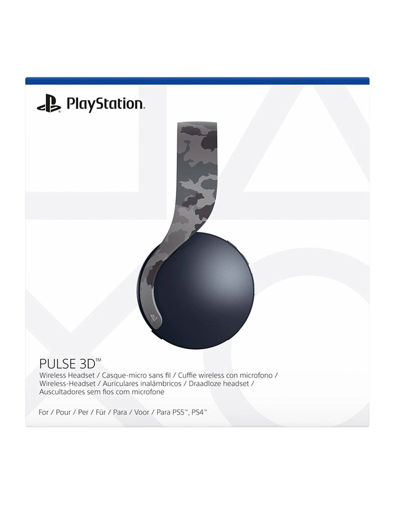 PlayStation 5 Pulse 3D Wireless Headset - Grey Camouflage 8 PlayStation 5 Pulse 3D Wireless Headset - Grey Camouflage - Image 6