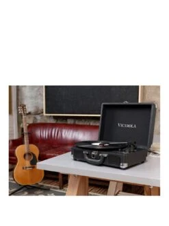 Victrola Journey Portable Record Player (Black) - Bluetooth 5.0 Suitcase Turntable With Built-In Stereo Speakers -NARA Computer Shop VAWRC SQ3 0000000088 NO COLOR SLa
