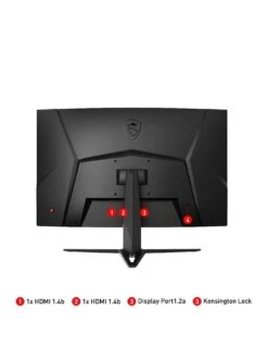 MSI G27C6 E2 27 Inch, Full HD, 1ms, 170Hz, AMD Freesync Premium, Curved Console Gaming Monitor -NARA Computer Shop VBC0J SQ2 0000000004 BLACK SLb