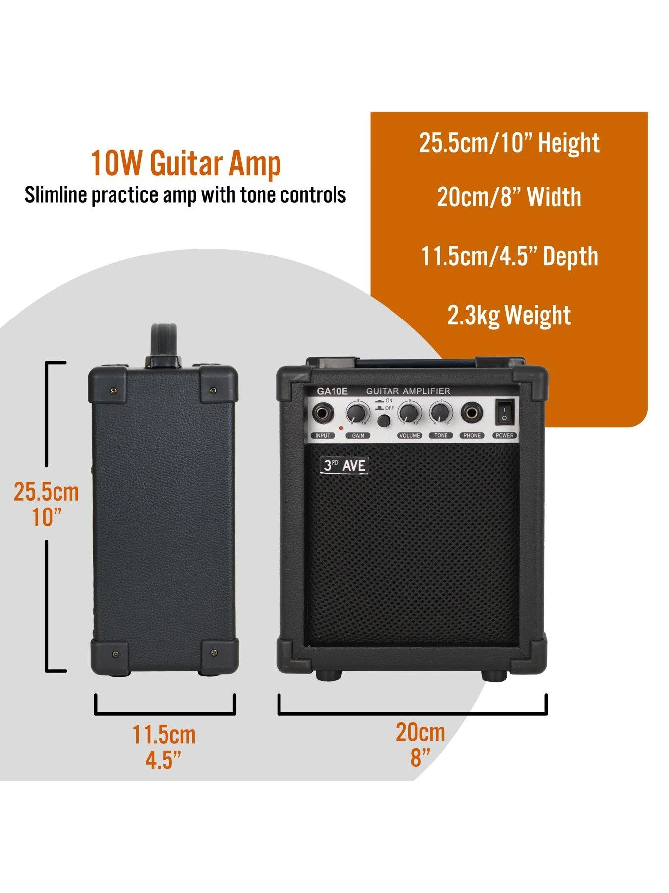 3rd Avenue 10W RMS Guitar Amplifier 4 3rd Avenue 10W RMS Guitar Amplifier - Image 2