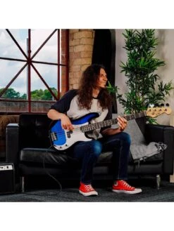 3rd Avenue Full Size Bass Guitar Ultimate Kit With 15W Amp - 6 Months FREE Lessons - Blueburst -NARA Computer Shop VE34K SQ6 0000000099 N A SLd3