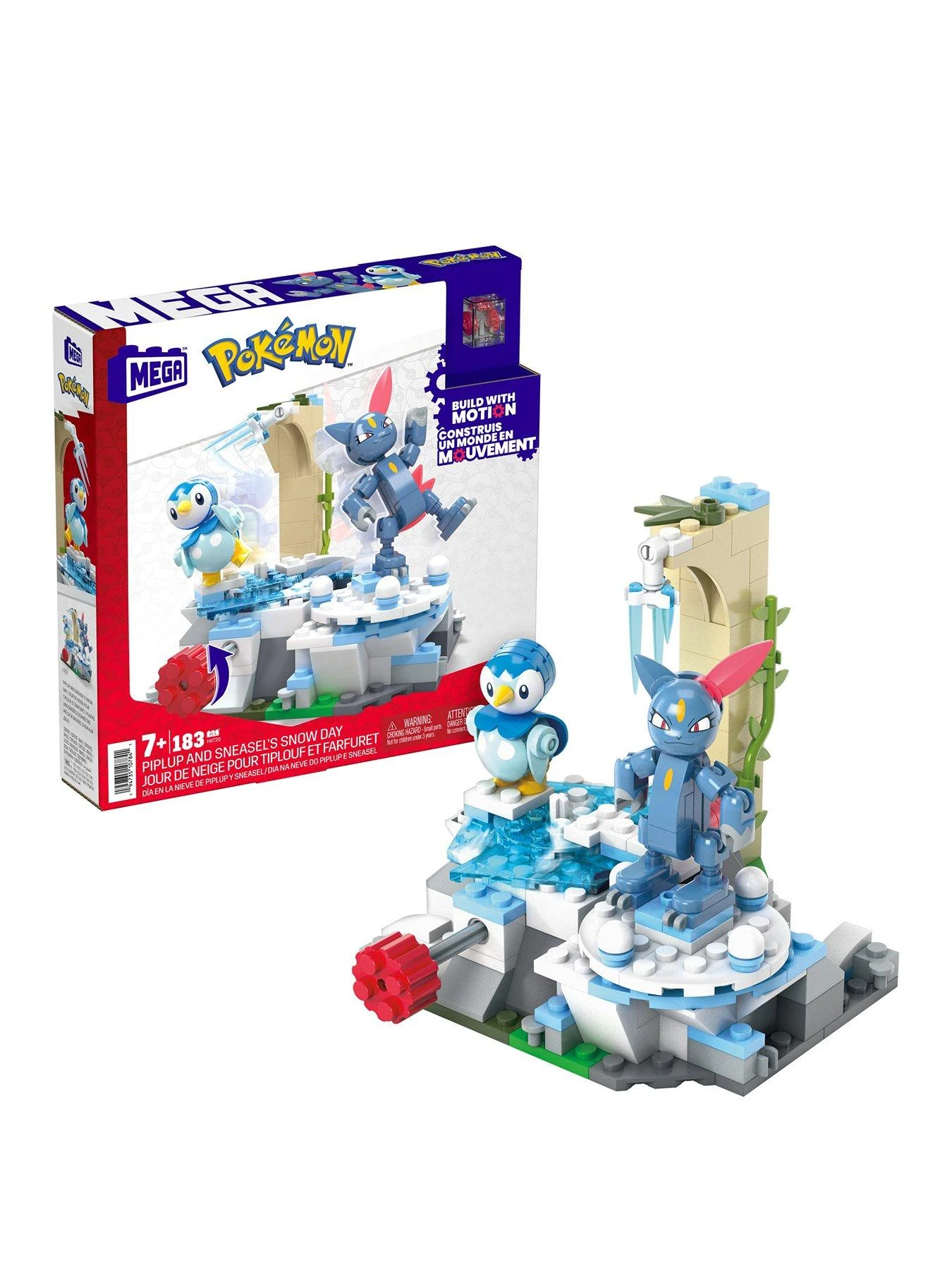 Mega Construx Pokémon Piplup And Sneasel's Snow Day Building Set 3 Mega Construx Pokémon Piplup And Sneasel's Snow Day Building Set