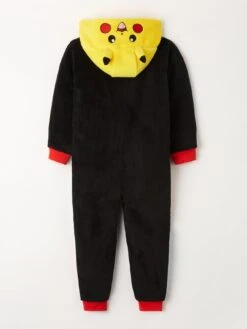 Pokemon Hood Detail Fleece All In One - Black 7 Pokemon Hood Detail Fleece All In One - Black -NARA Computer Shop VFM3M SQ3 0000000004 BLACK SLb