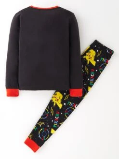 Pokemon Pikachu Long Sleeve Pyjamas - Black 7 Pokemon Pikachu Long Sleeve Pyjamas - Black -NARA Computer Shop VFM8X SQ3 0000000004 BLACK SLb