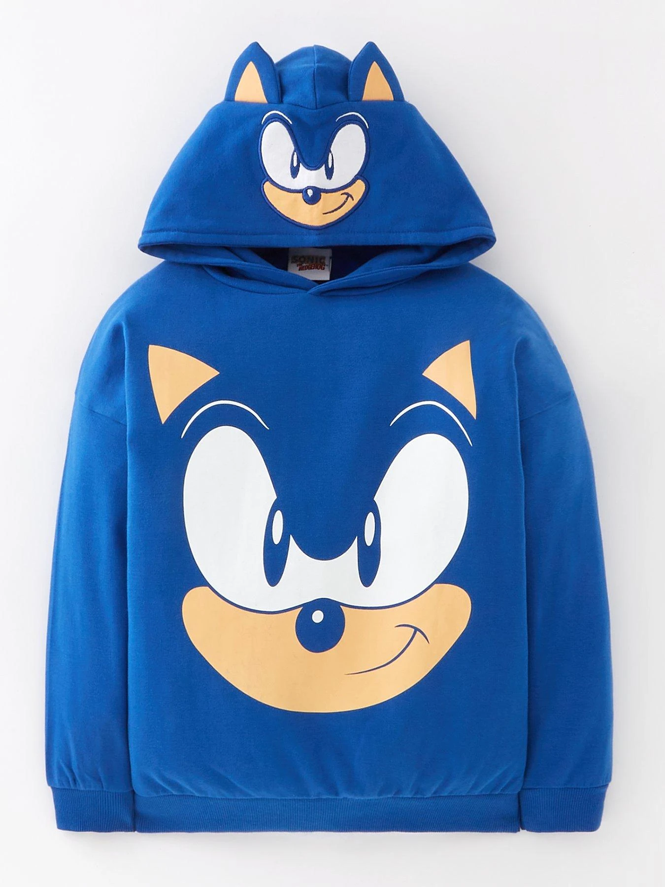 Sonic The Hedgehog Kids Sonic The Hedgehog Hood Detail Hoodie - Blue 3 Sonic The Hedgehog Kids Sonic The Hedgehog Hood Detail Hoodie - Blue