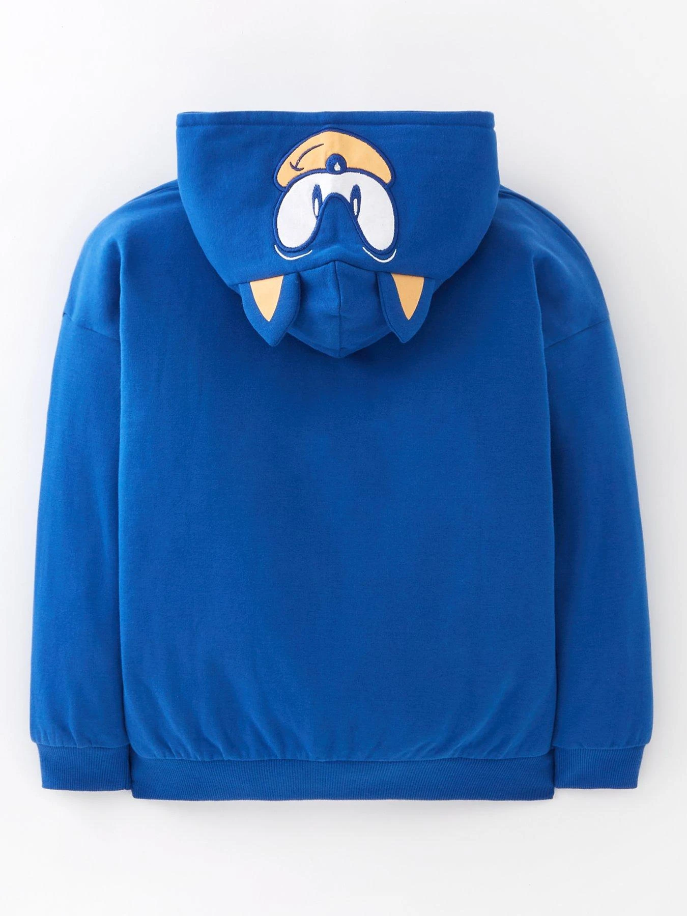 Sonic The Hedgehog Kids Sonic The Hedgehog Hood Detail Hoodie - Blue 4 Sonic The Hedgehog Kids Sonic The Hedgehog Hood Detail Hoodie - Blue - Image 2