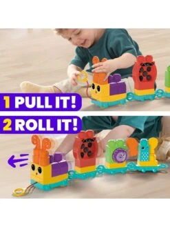 Mega Bloks Move 'N Groove Caterpillar Train Toy -NARA Computer Shop VFXF9 SQ5 0000000099 N A SLd2
