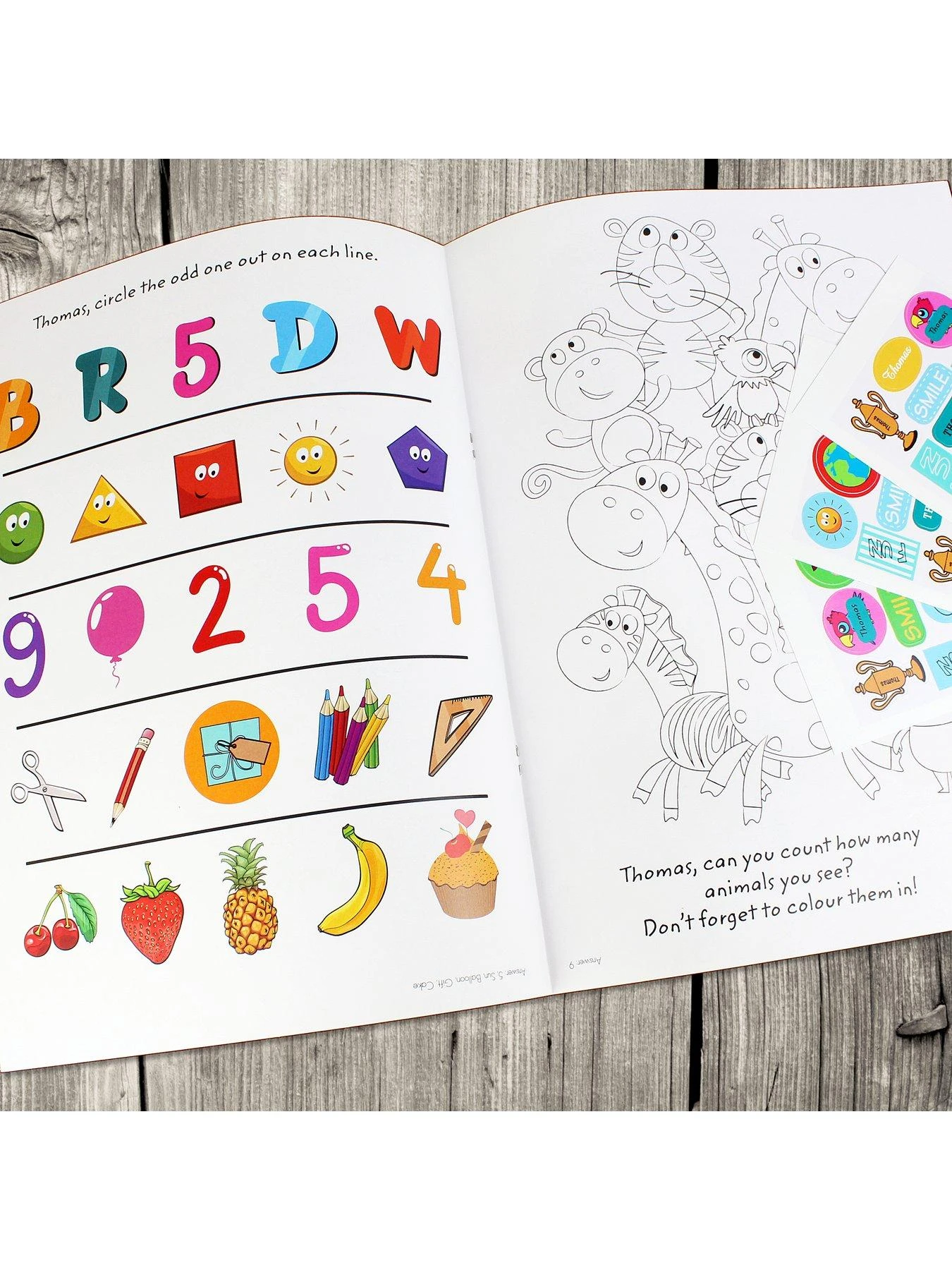 The Personalised Memento Company Personalised Activity Book With Stickers 5 The Personalised Memento Company Personalised Activity Book With Stickers - Image 3